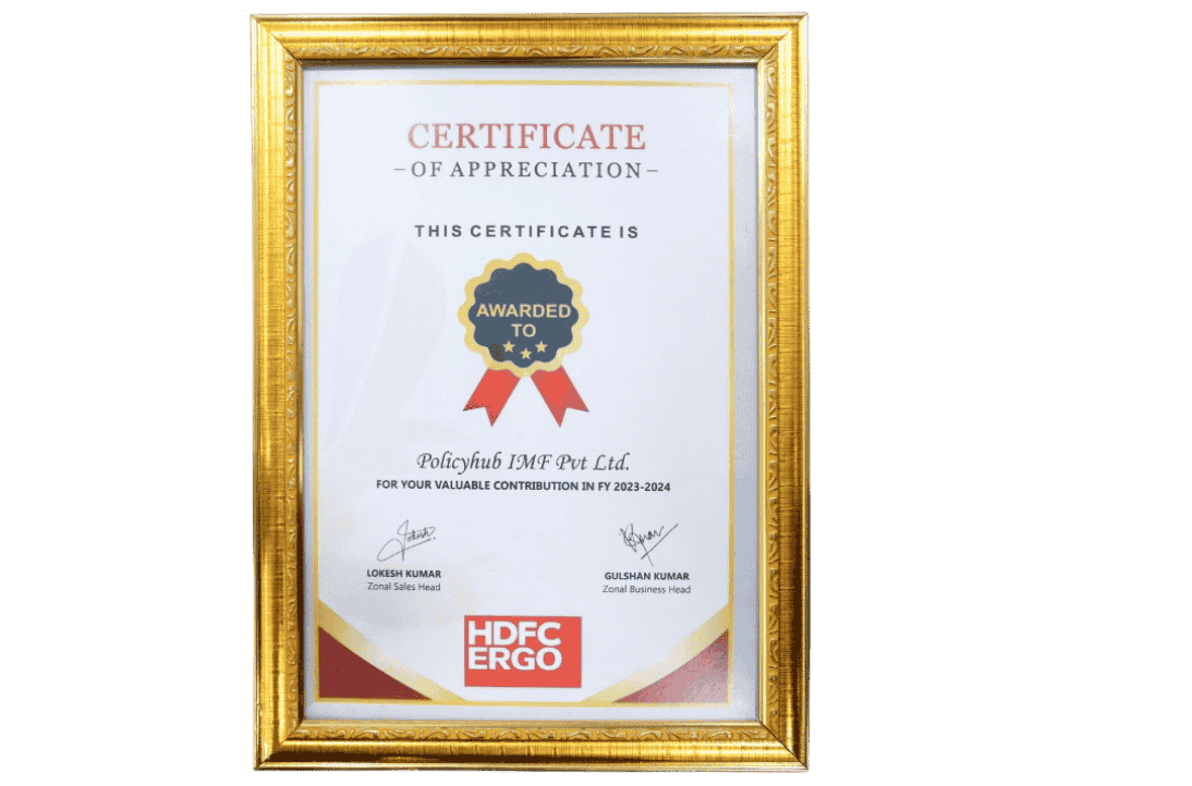 Certificate of Appreciation